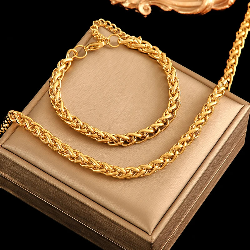 Ensemble de Bijoux EILIECK 316L en Acier Inoxydable