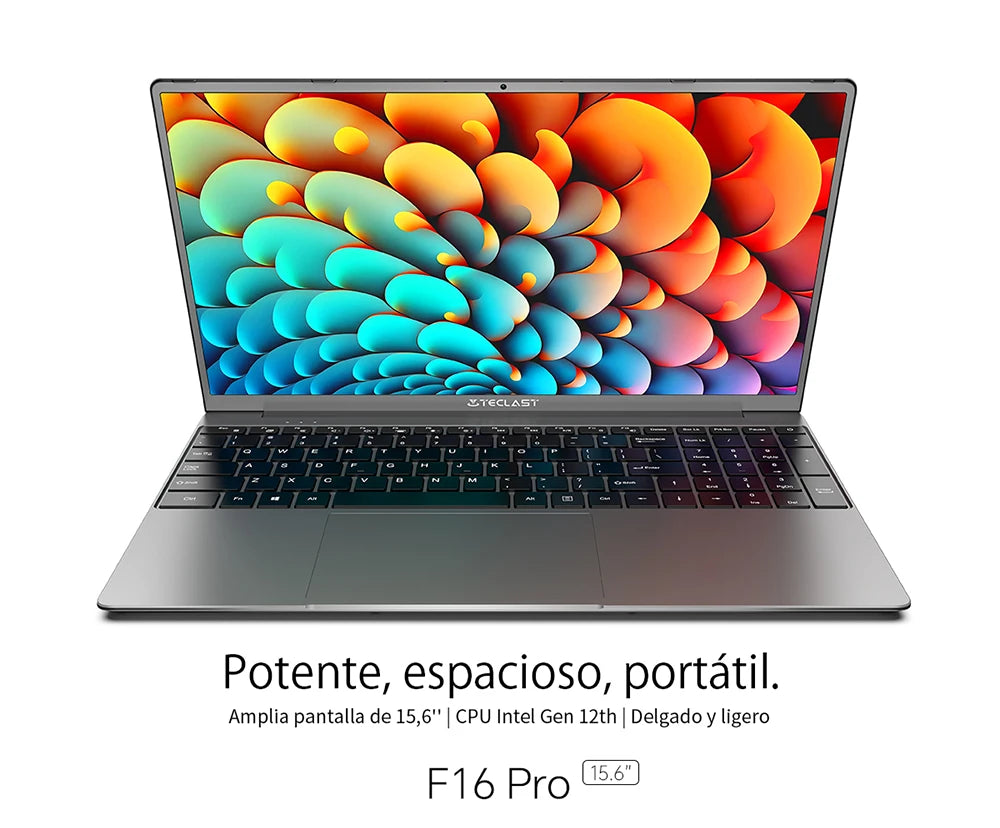 Ordinateur portable Teclast F16Pro 15,6" - Puissance et Élégance Slim