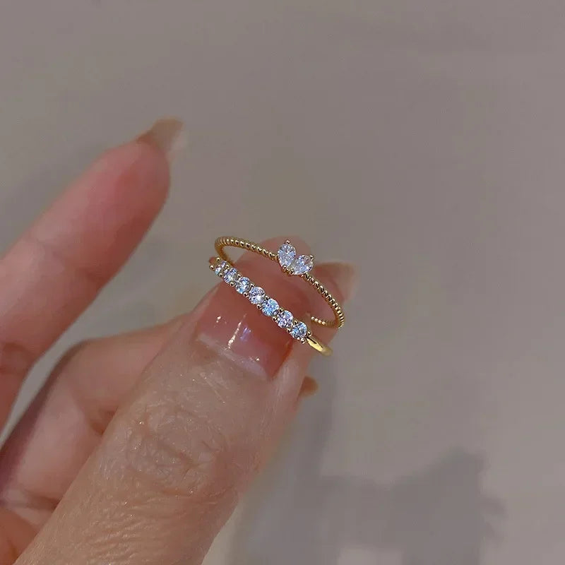Bagues de Luxe en Zircone Cubique pour Femmes