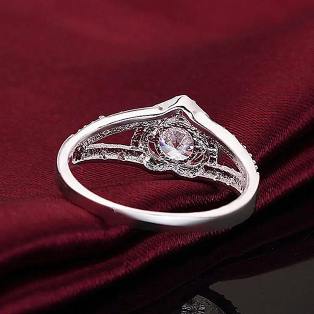 Bague de Mariage en Argent Sterling 925