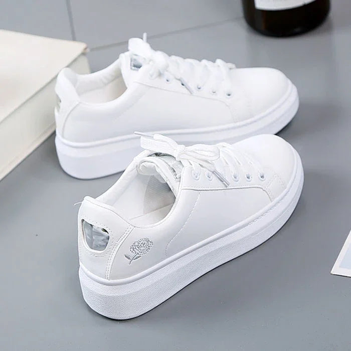 chaussures femme casual en cuir PU EKMT