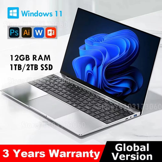Nouvel ordinateur portable Windows 11 Intel Celeron J4025