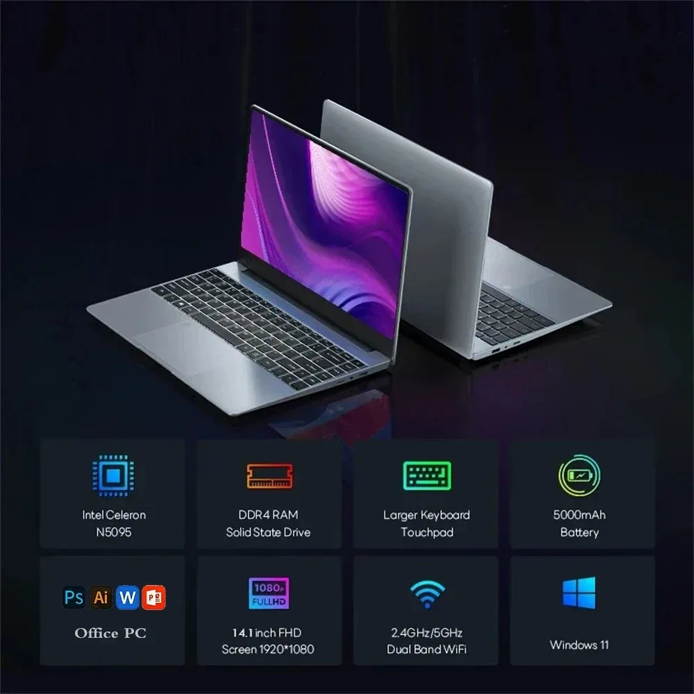 Laptop Intel Celeron N3450 14.1"