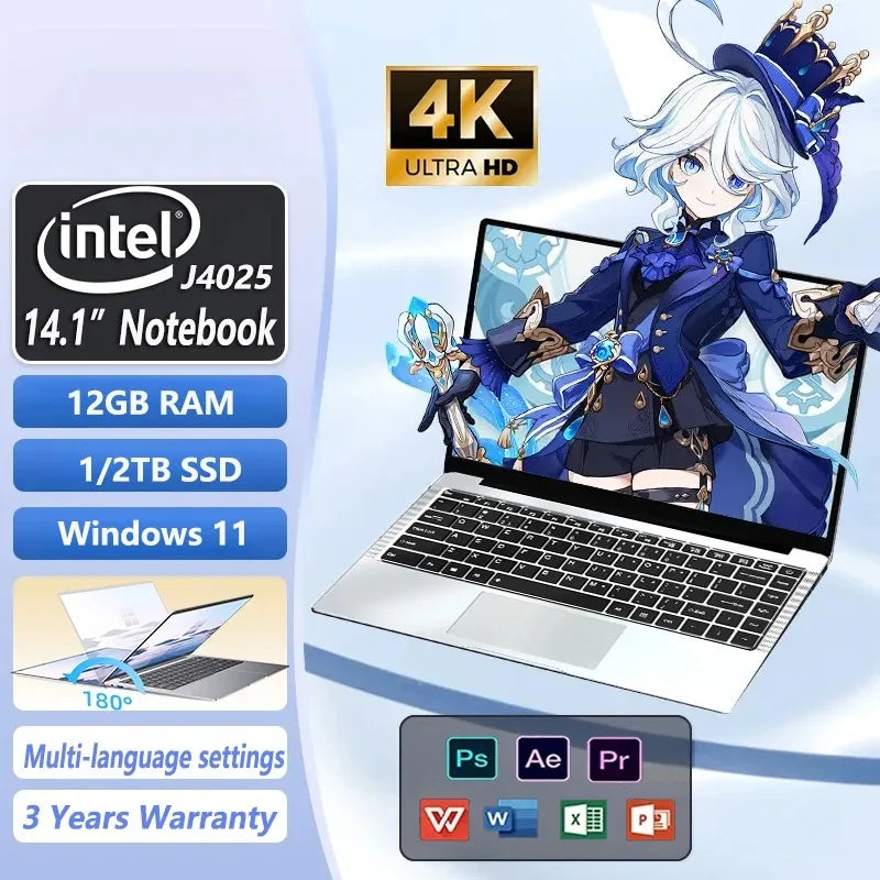 Laptop Intel Celeron J4025 14.1"