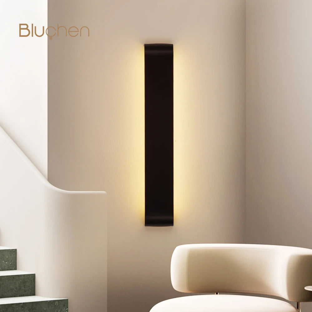 Applique murale LED en aluminium brossé