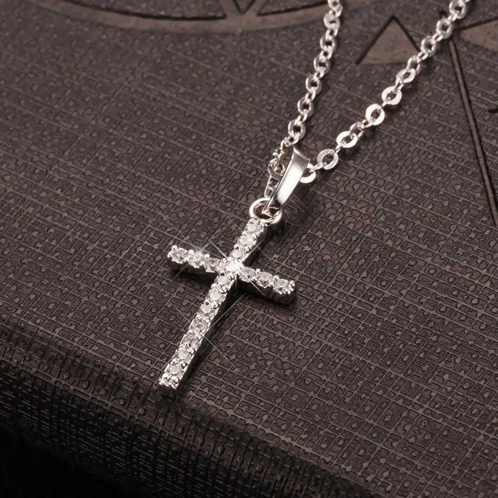Pendentif Croix en Cristal