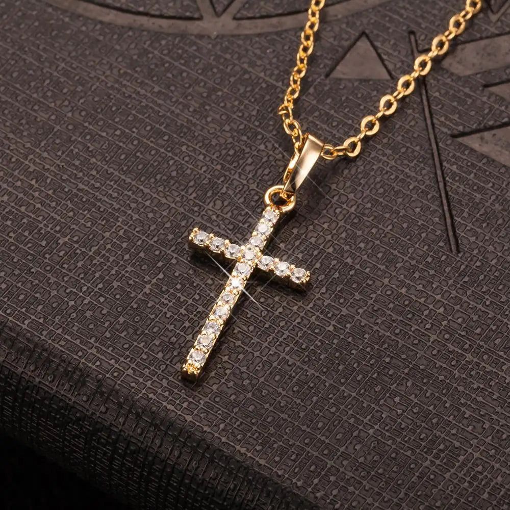 Pendentif Croix en Cristal
