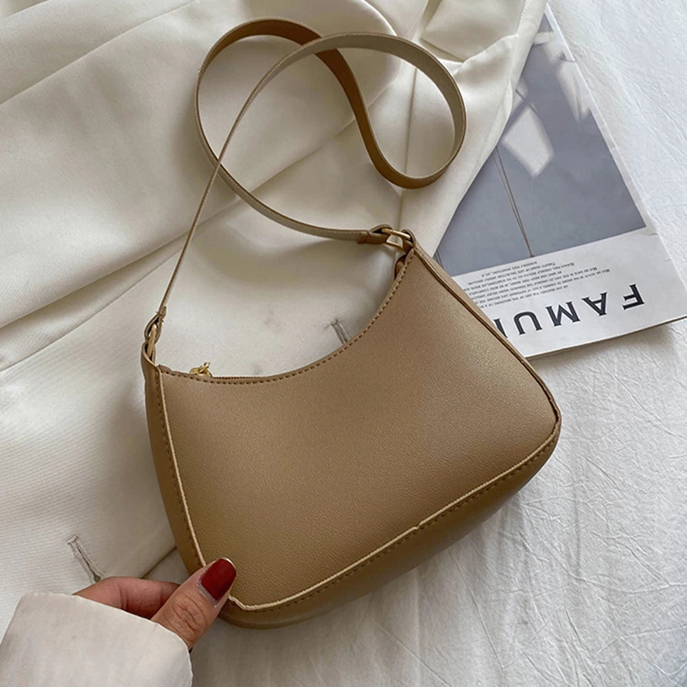Sac à Main Rétro en Cuir PU pour Femmes