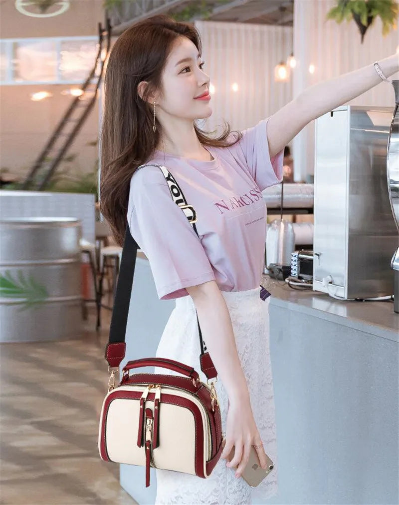 Sac à Bandoulière en Cuir PU pour Femmes
