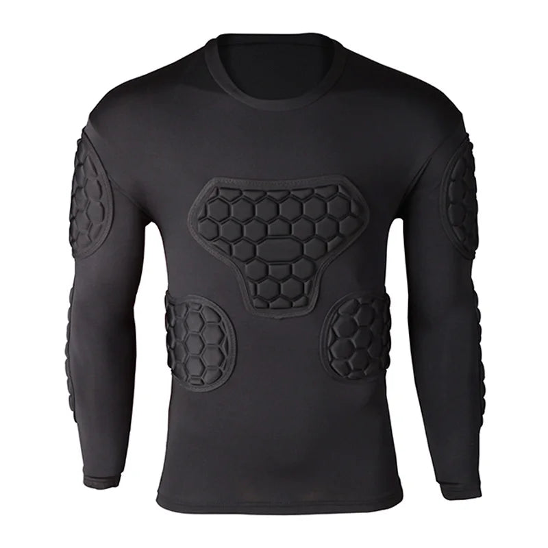 Uniforme de Gardien de But Professionnel avec Protection Épaissie - Manches Longues