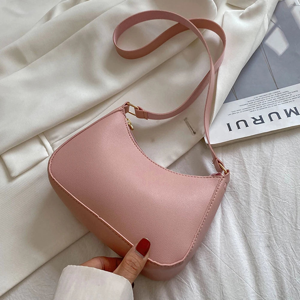 Sac à Main Rétro en Cuir PU pour Femmes