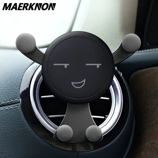 Support Téléphone Voiture à Gravité - Fixation sur Aération