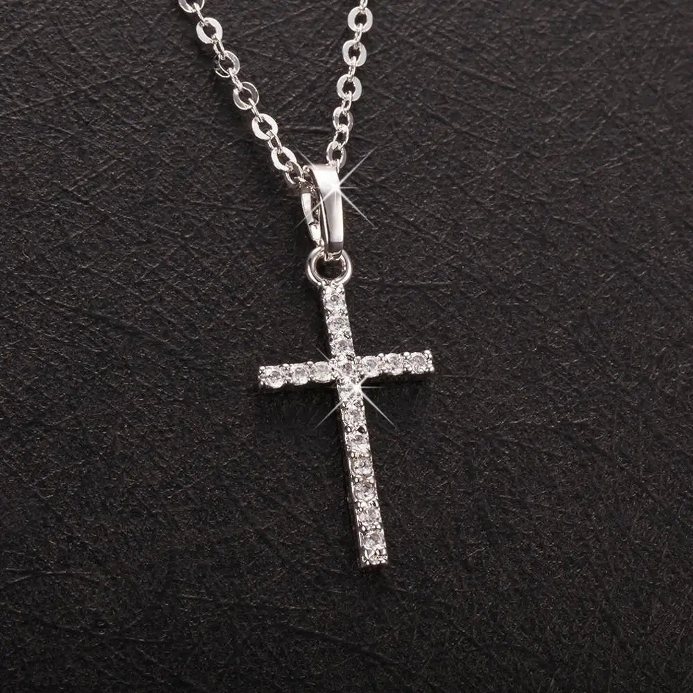 Pendentif Croix en Cristal