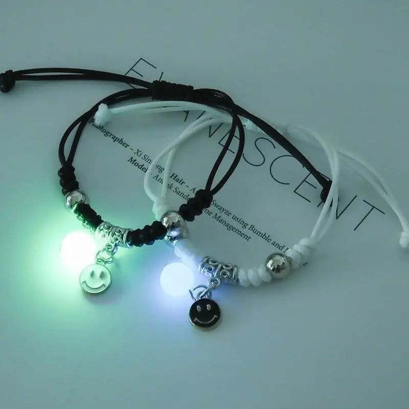 Bracelets Lumineux en Perles pour Couples