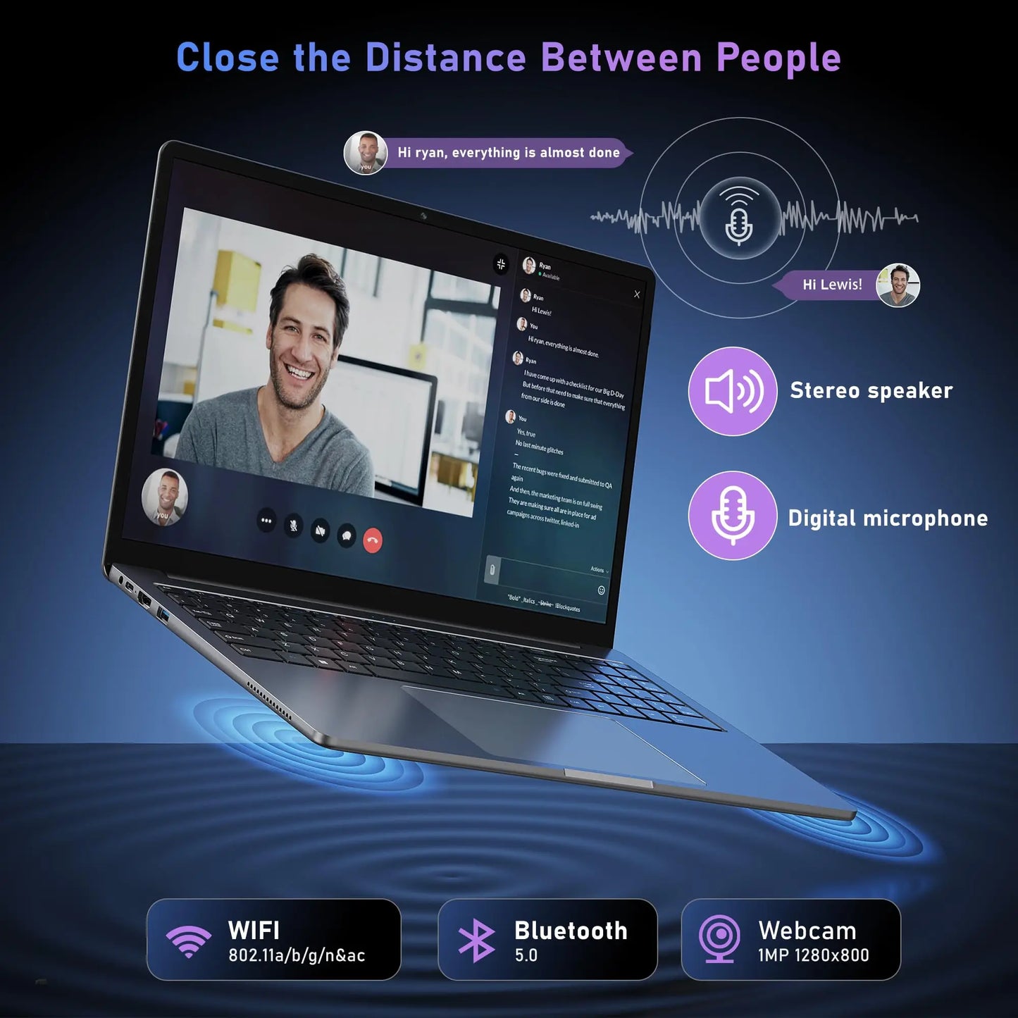 ACEMAGIC Laptop 16" - Performances Avancées pour Travail et Divertissement