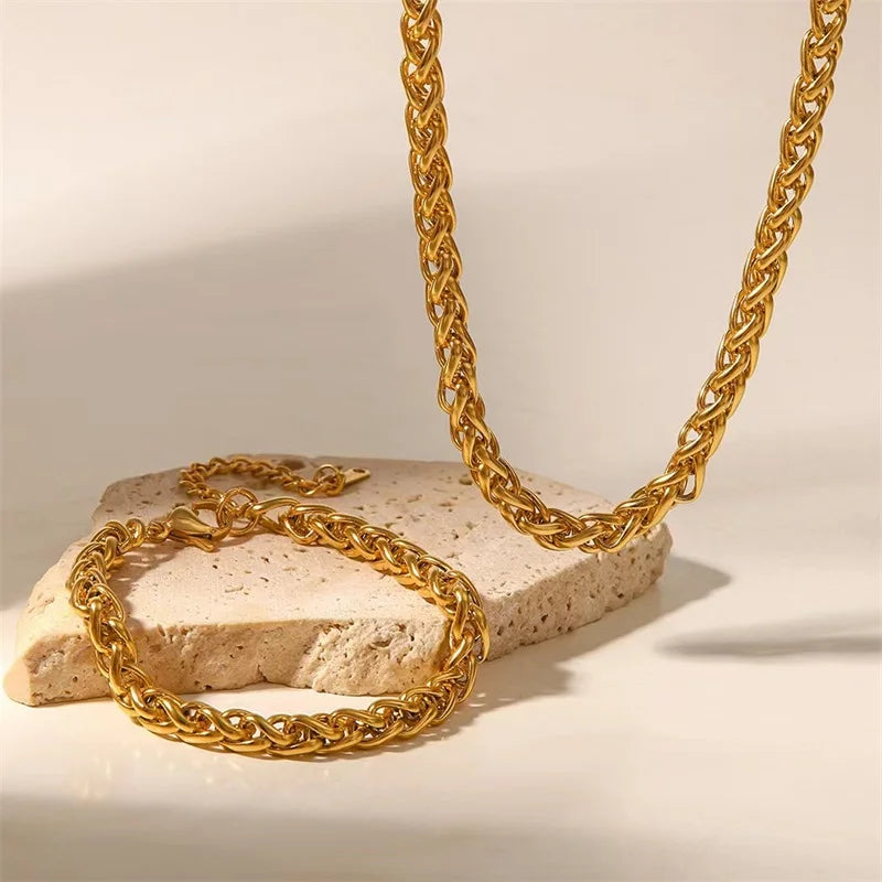 Ensemble de Bijoux EILIECK 316L en Acier Inoxydable