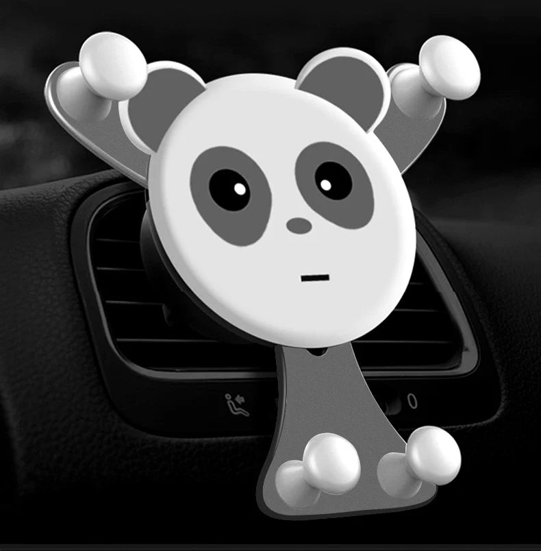 Support Téléphone Voiture à Gravité - Fixation sur Aération