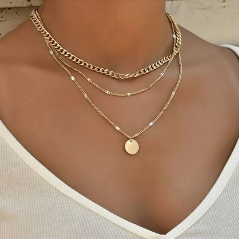 Ensemble de Colliers à Pendentifs en Cristal Zircon