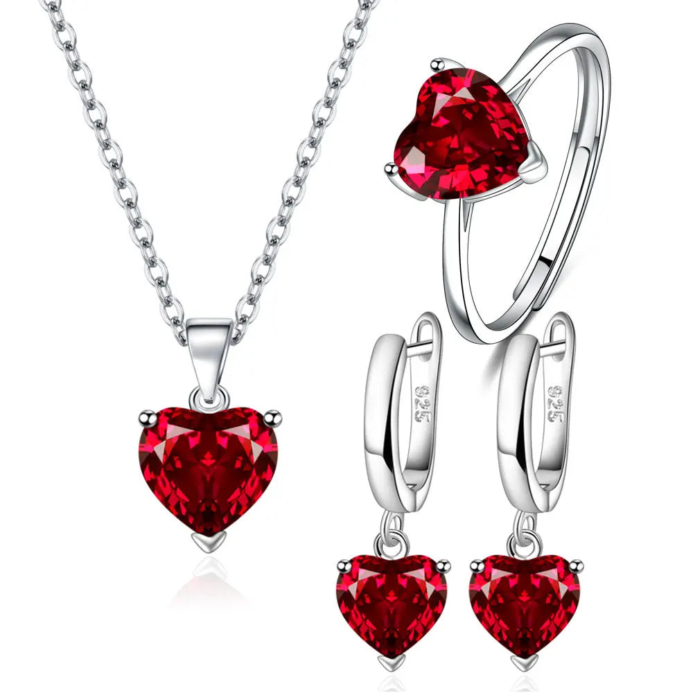 Ensemble de Bijoux en Argent Sterling S925 pour Femmes
