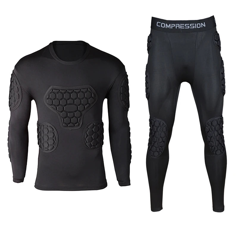 Uniforme de Gardien de But Professionnel avec Protection Épaissie - Manches Longues