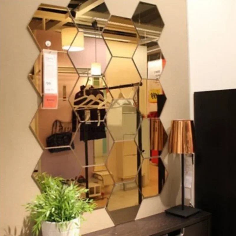 Autocollant Mural Miroir Acrylique 3D
