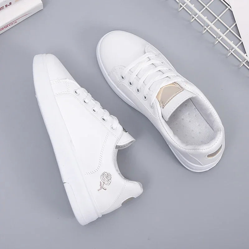 chaussures femme casual en cuir PU EKMT