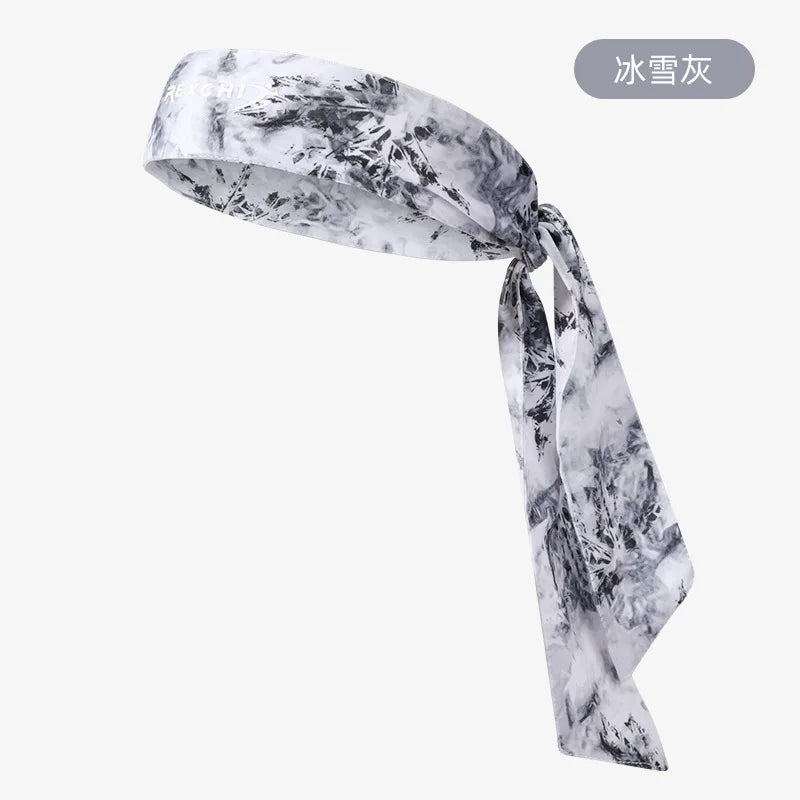 Bandeau de sport pour homme REXCHI en soie glacée