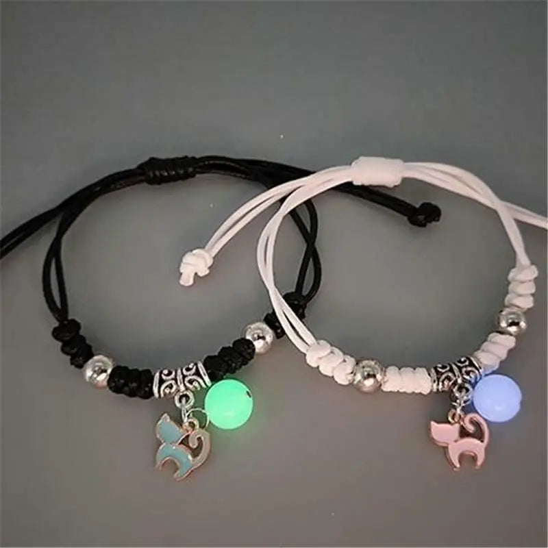 Bracelets Lumineux en Perles pour Couples