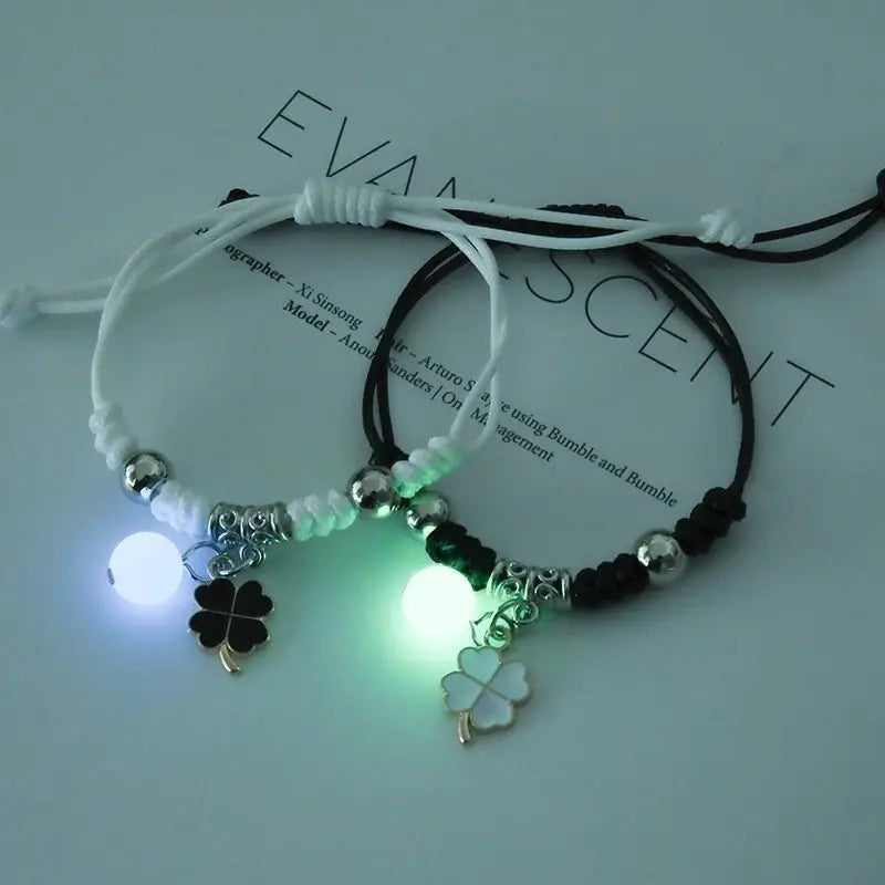 Bracelets Lumineux en Perles pour Couples