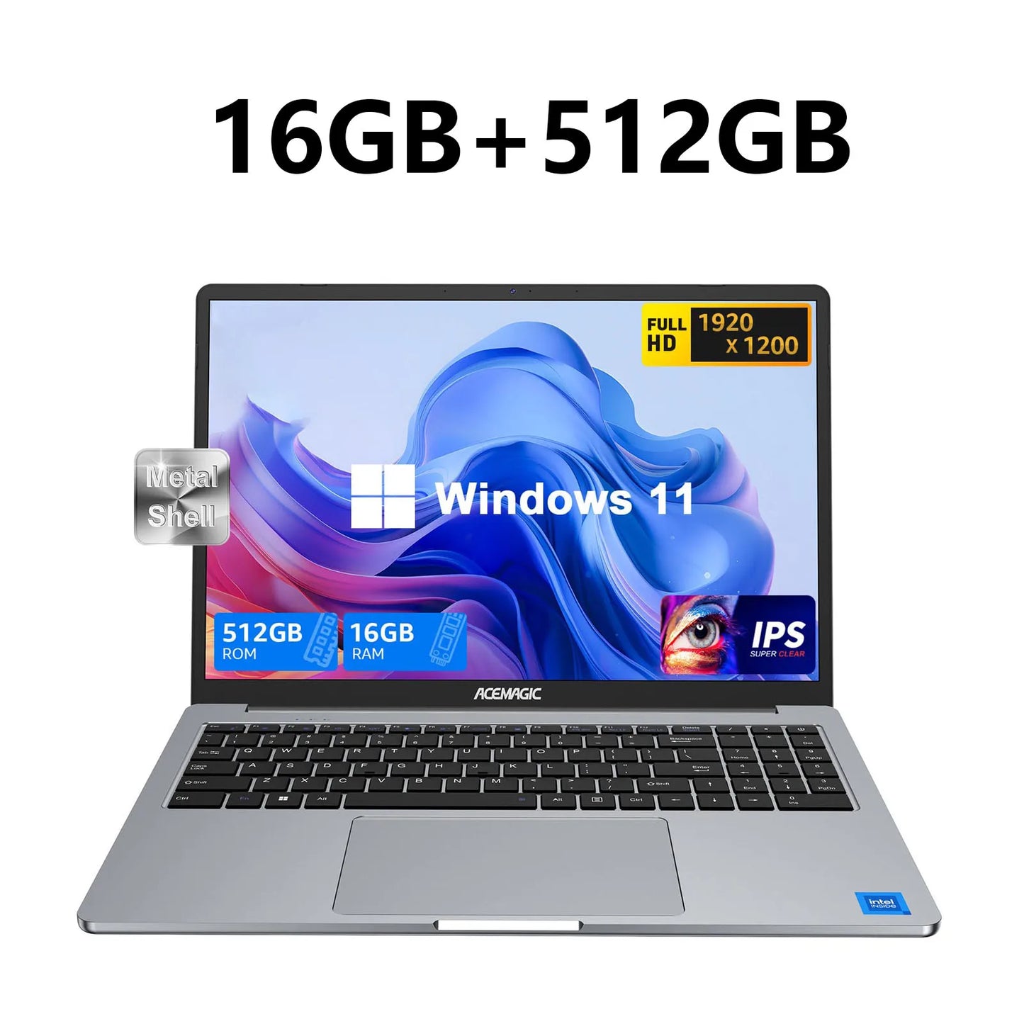ACEMAGIC Laptop 16" - Performances Avancées pour Travail et Divertissement