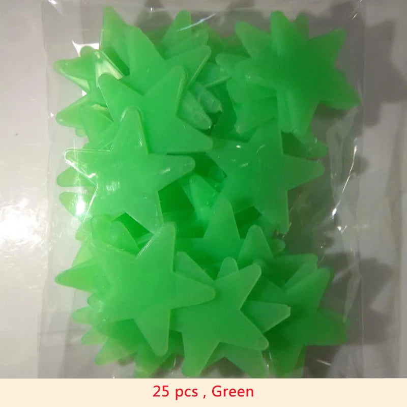 Autocollants muraux étoiles fluorescents en PVC