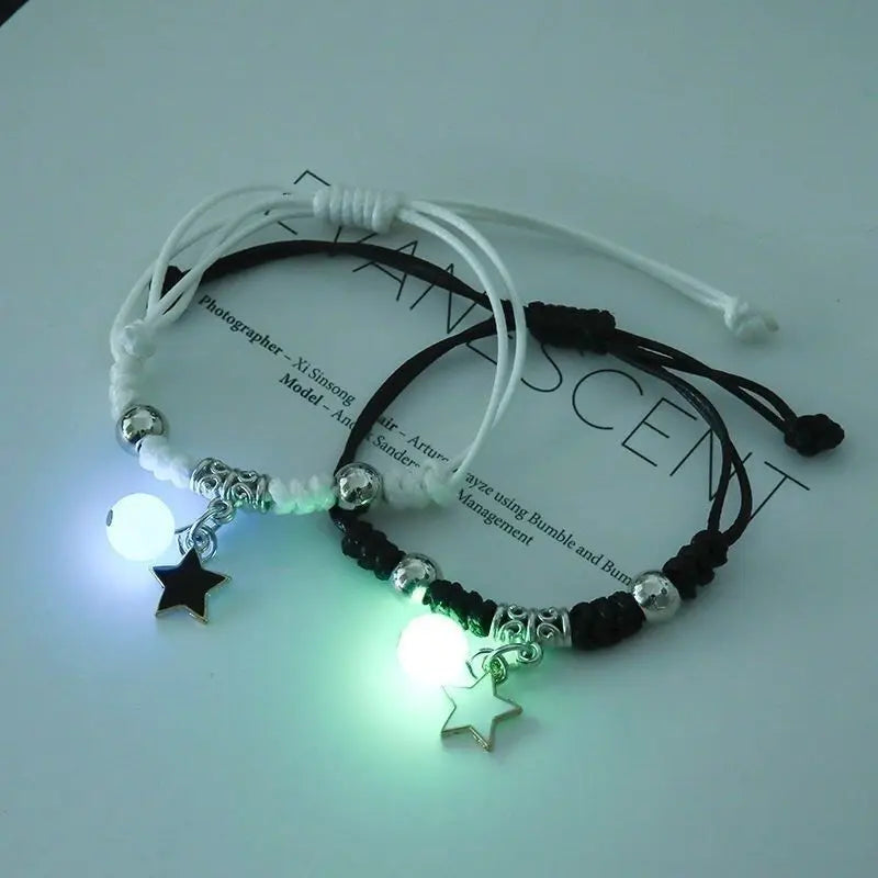Bracelets Lumineux en Perles pour Couples