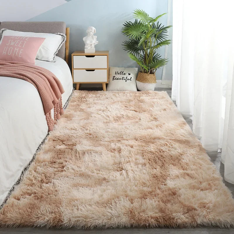 Tapis Gris en Peluche
