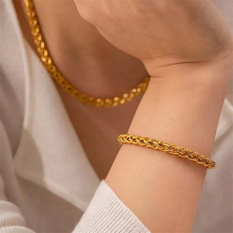 Ensemble de Bijoux EILIECK 316L en Acier Inoxydable