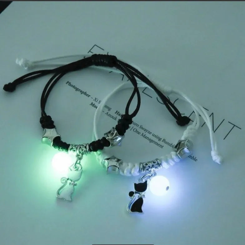 Bracelets Lumineux en Perles pour Couples
