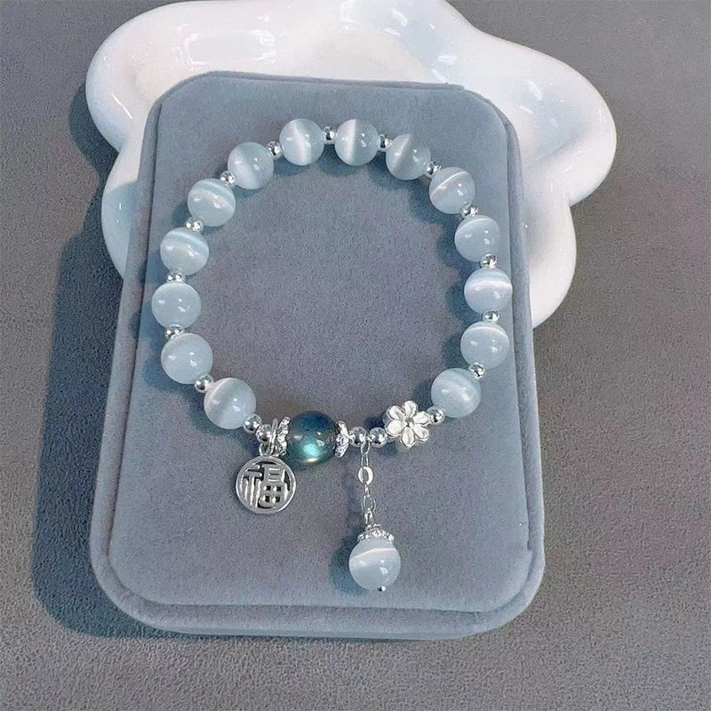 Bracelet Original en Opale Bleu de Mer
