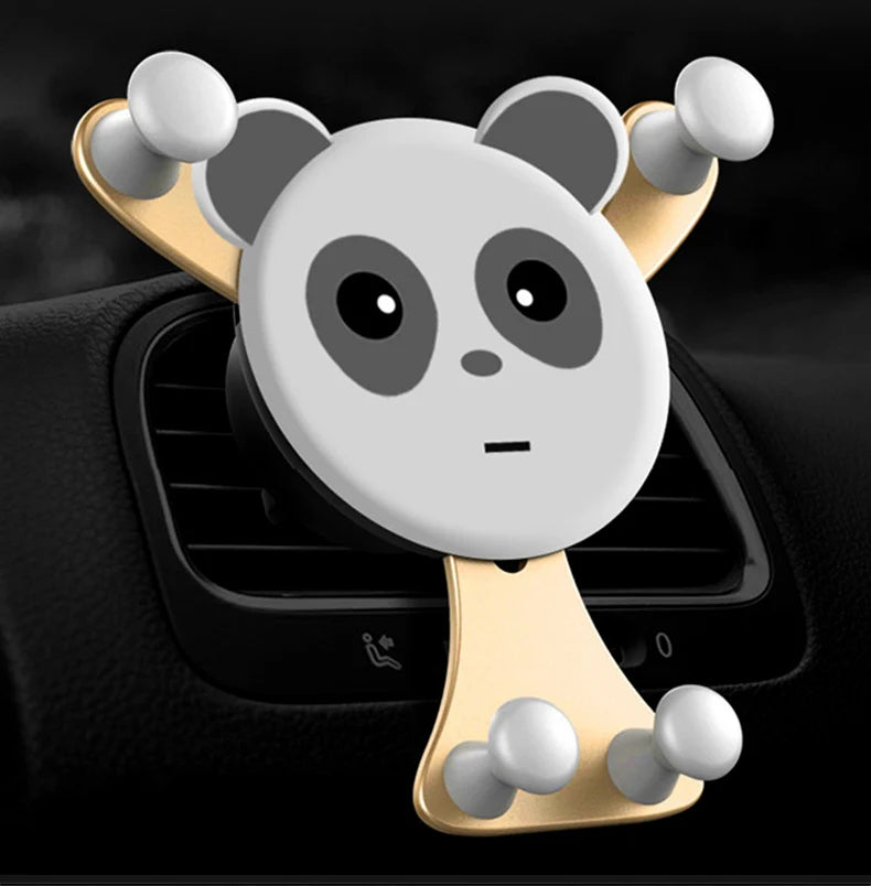 Support Téléphone Voiture à Gravité - Fixation sur Aération