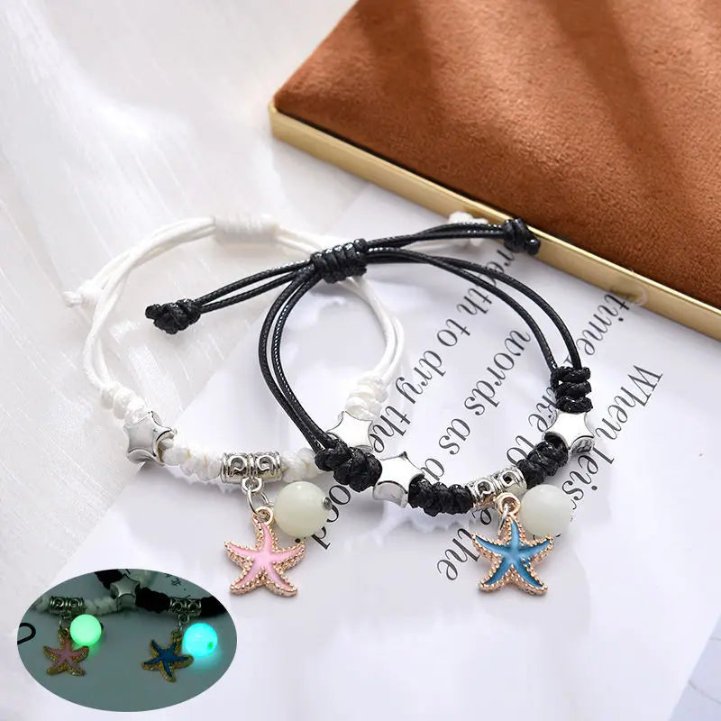 Bracelets Lumineux en Perles pour Couples