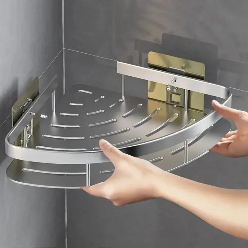 Étagère de salle de bain en alliage d'aluminium