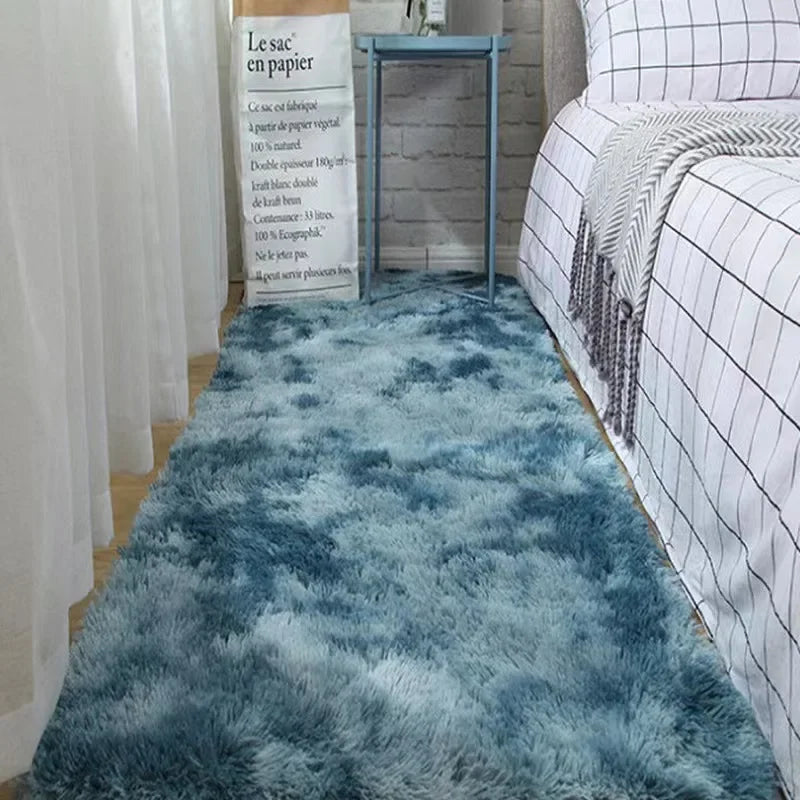 Tapis Gris en Peluche
