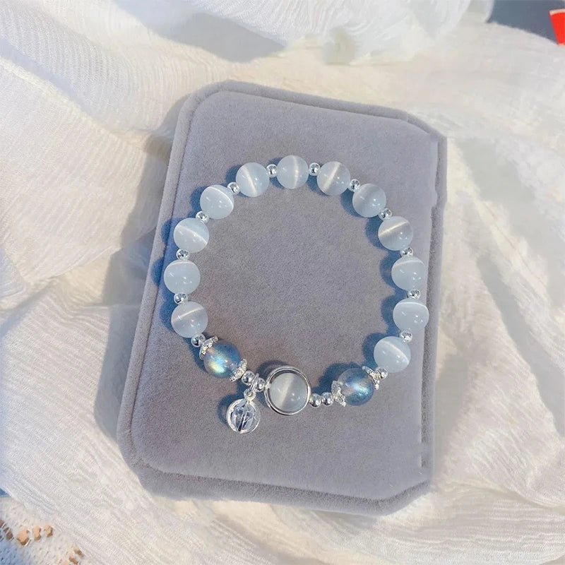 Bracelet Original en Opale Bleu de Mer