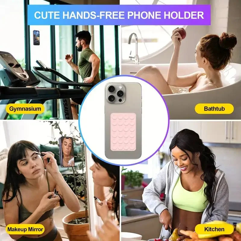 Support Téléphone à Ventouse en Silicone Multifonctionnel