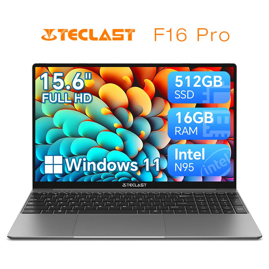 Ordinateur portable Teclast F16Pro 15,6" - Puissance et Élégance Slim