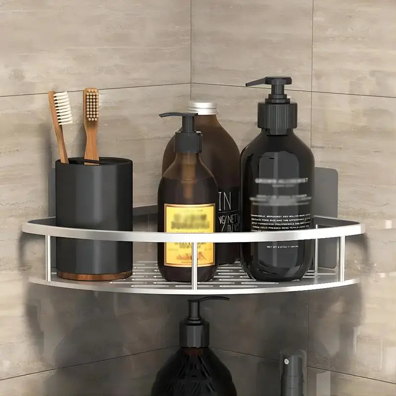 Étager de salle de bain triangulaire