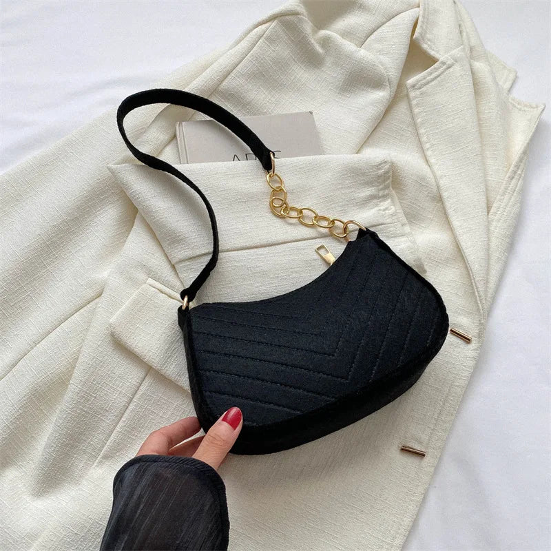 Mini Sac à Bandoulière en Feutre pour Femmes