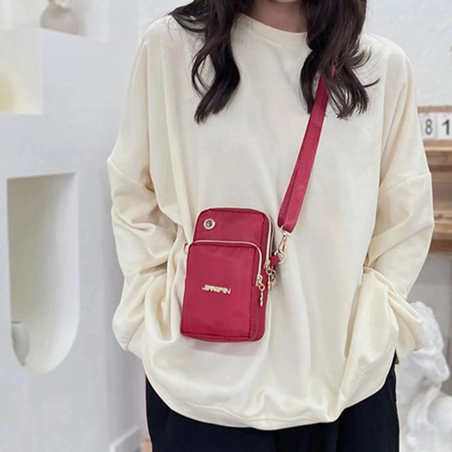 Mini Sac à Bandoulière pour Téléphone Portable