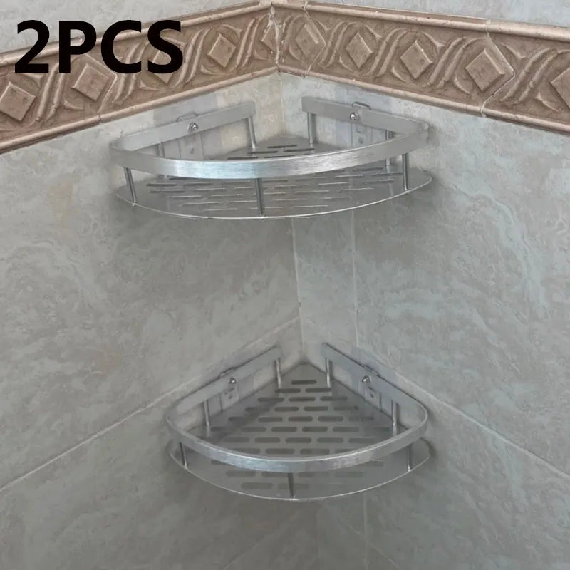 Étagère de salle de bain en alliage d'aluminium