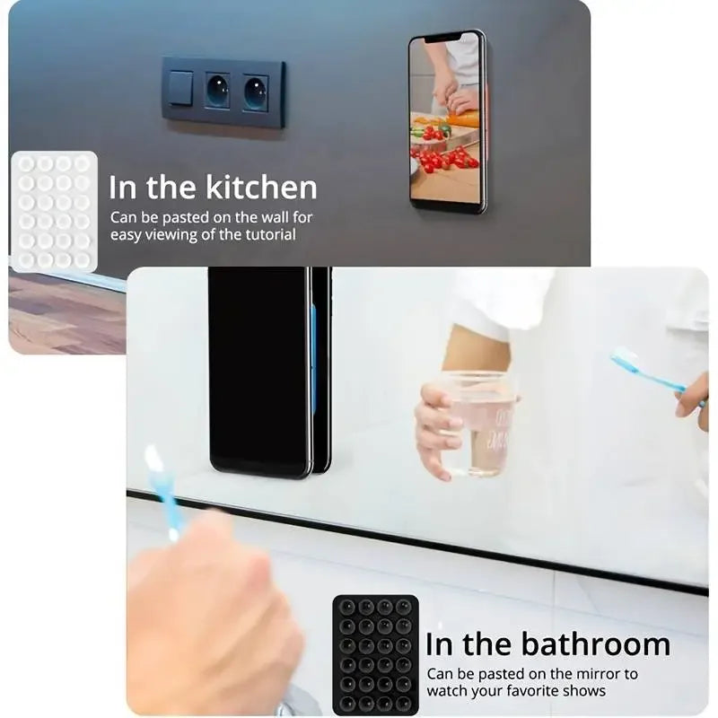 Support Téléphone à Ventouse en Silicone Multifonctionnel