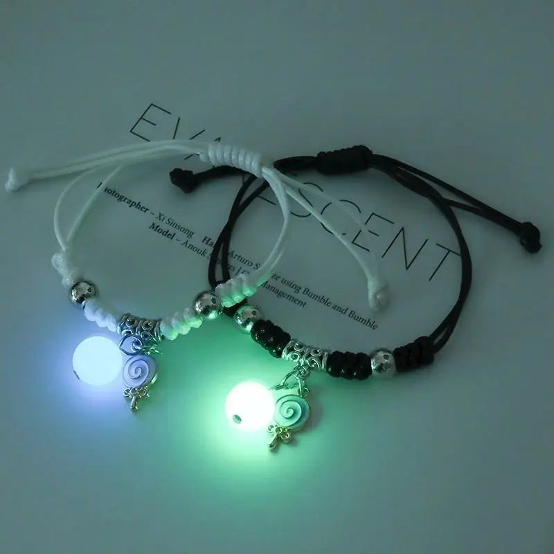 Bracelets Lumineux en Perles pour Couples