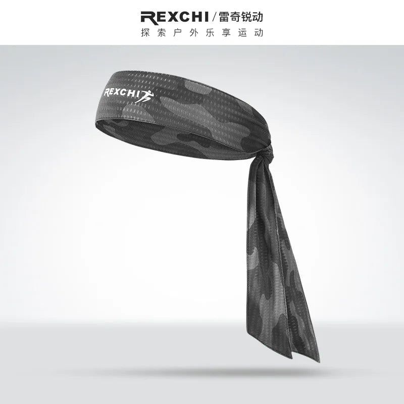 Bandeau de sport pour homme REXCHI en soie glacée